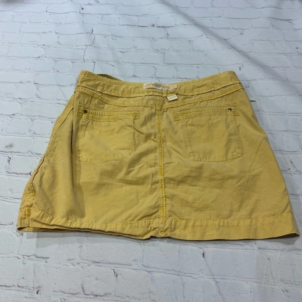 J.CREW broken in chino Classic Twill cargo pocket skirt Y2K vintage size 10 GUC